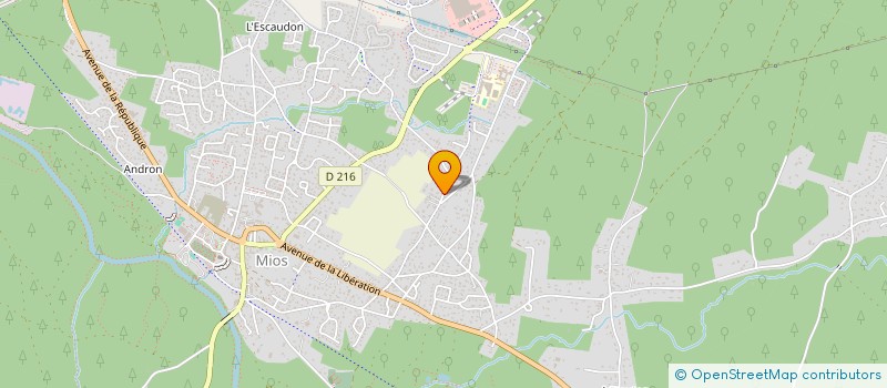 localisation de l'entreprise ESPACE ART  MIOS