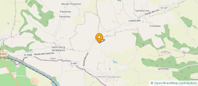 localisation de l'entreprise ESPACE ART ET LUMIERE DE LA VILLE  SAINT-JEAN-DE-THURAC