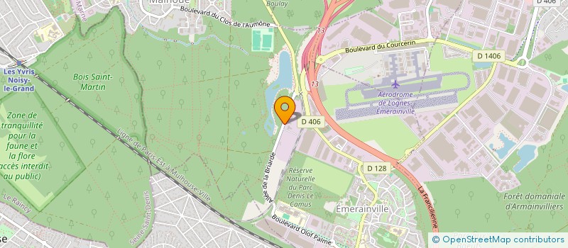 localisation de l'entreprise ESPACE ARTISAN  EMERAINVILLE