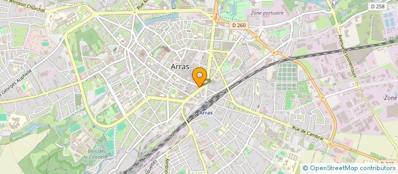 localisation de l'entreprise ESPACE ARTOIS SANTE à ARRAS