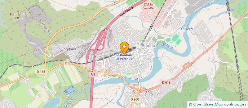 localisation de l'entreprise ESPACE ASSURANCE  LE BOULOU