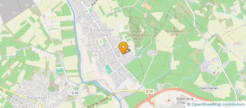 localisation de l'entreprise ESPACE ATYPIQUE DU BATIMENT  LIGNAN-SUR-ORB