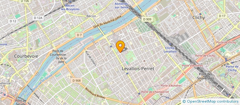 localisation de l'entreprise ESPACE AUDIO VIDEO BROADCAST à LEVALLOIS-PERRET