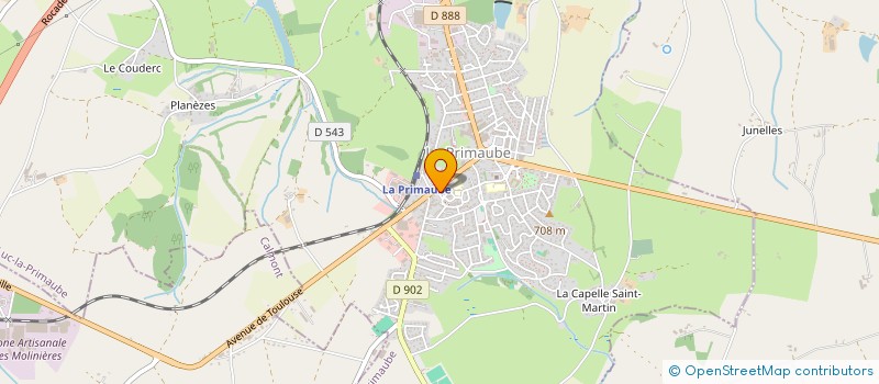 localisation de l'entreprise ESPACE AUDITION à LUC-LA-PRIMAUBE