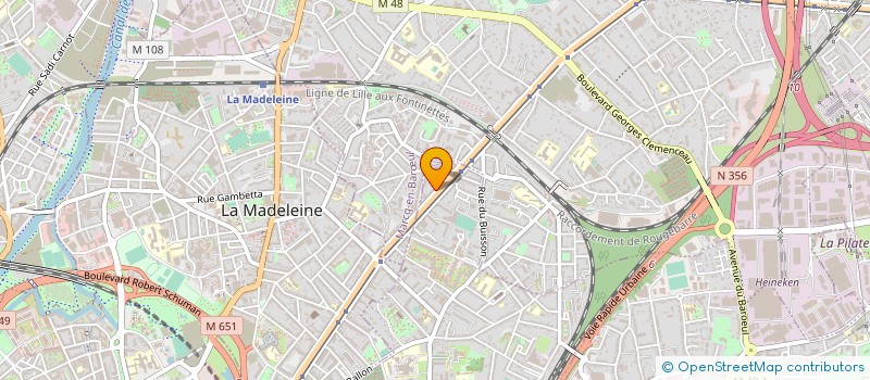 localisation de l'entreprise ESPACE AUDITION GENY à LILLE