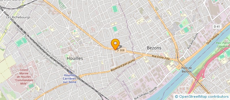localisation de l'entreprise ESPACE AUTO à HOUILLES