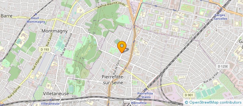 localisation de l'entreprise ESPACE AUTO à PIERREFITTE-SUR-SEINE