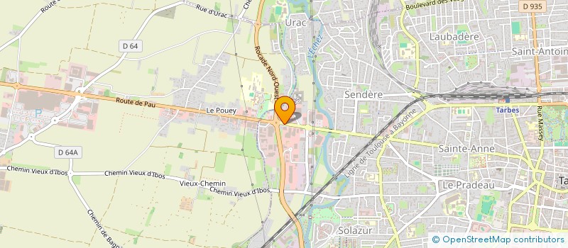 localisation de l'entreprise ESPACE AUTO  TARBES