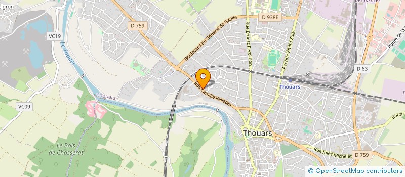 localisation de l'entreprise ESPACE AUTO  THOUARS