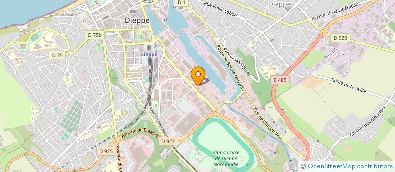 localisation de l'entreprise ESPACE AUTO à DIEPPE