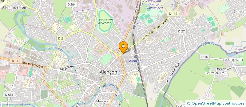 localisation de l'entreprise ESPACE AUTO à ALENCON