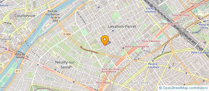 localisation de l'entreprise ESPACE AUTO à LEVALLOIS-PERRET