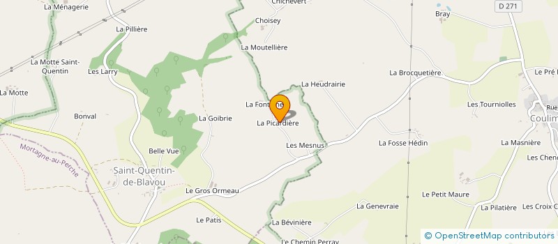 localisation de l'entreprise ESPACE AUTO à SAINT-QUENTIN-DE-BLAVOU