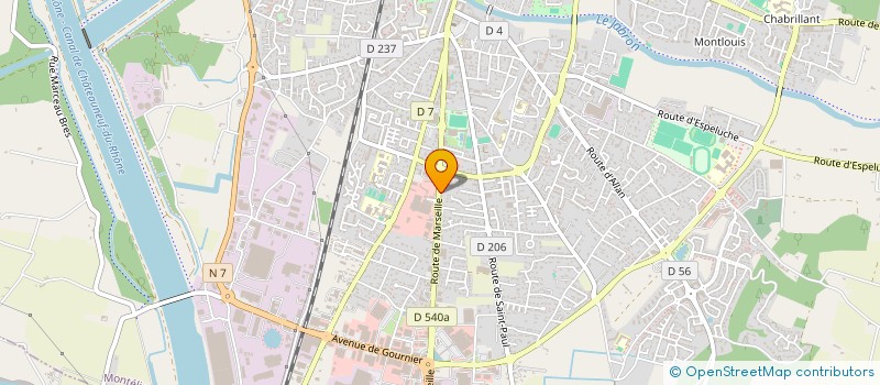 localisation de l'entreprise ESPACE AUTO à MONTELIMAR