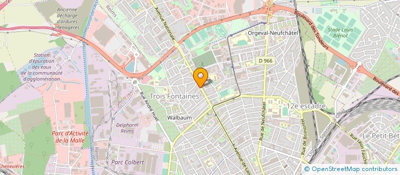 localisation de l'entreprise ESPACE AUTO D'OLIVEIRA à REIMS