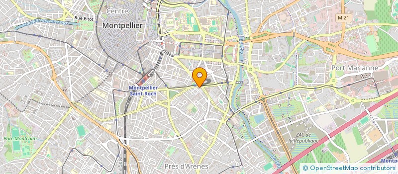 localisation de l'entreprise ESPACE AUTO ECOLE à MONTPELLIER
