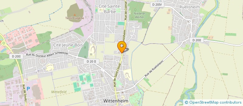 localisation de l'entreprise ESPACE AUTO SARL à WITTENHEIM