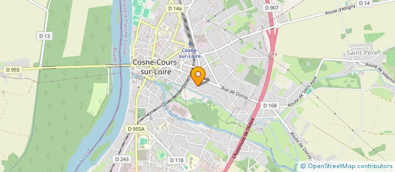 localisation de l'entreprise ESPACE AUTO SERVICE à COSNE-COURS-SUR-LOIRE