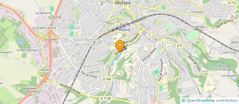 localisation de l'entreprise ESPACE AUTOMOBILE à MORLAIX