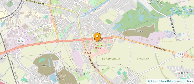 localisation de l'entreprise ESPACE AUTOMOBILE  BEUVRY