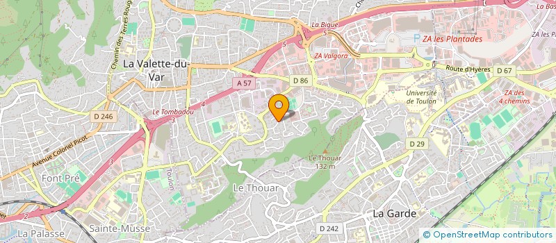 localisation de l'entreprise ESPACE AUTOMOBILE à LA VALETTE-DU-VAR