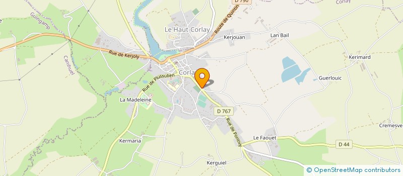 localisation de l'entreprise ESPACE AUTOMOBILE CORLAYSIEN  CORLAY