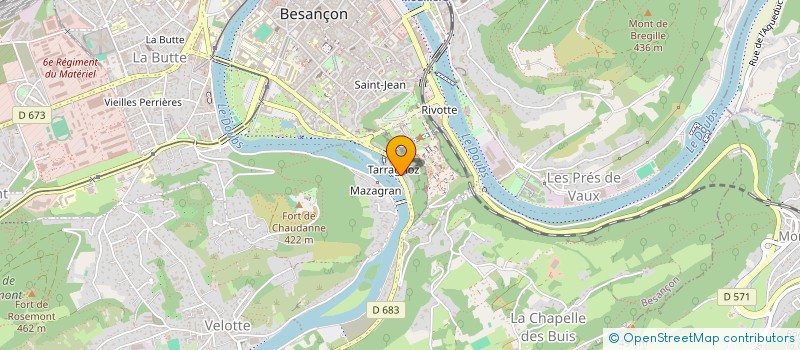 localisation de l'entreprise ESPACE AUTOMOBILES à BESANCON