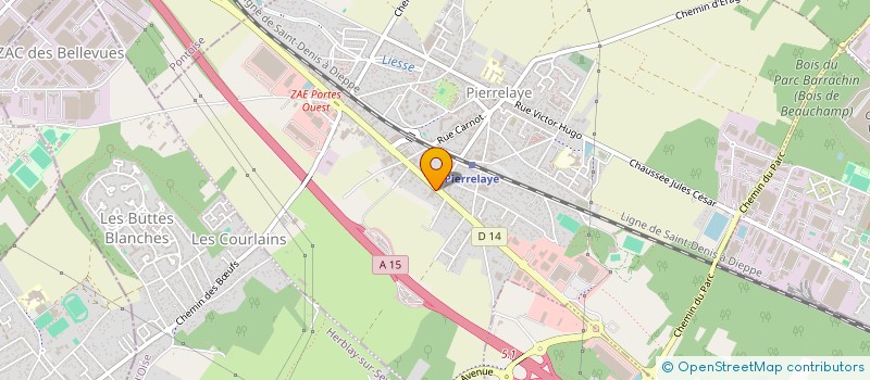 localisation de l'entreprise ESPACE AUTOS à PIERRELAYE