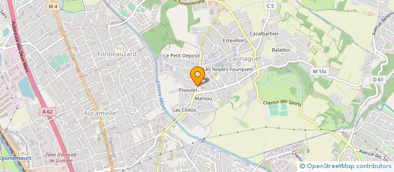 localisation de l'entreprise ESPACE AUTOS à LAUNAGUET