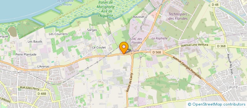 localisation de l'entreprise ESPACE AUTOS SERVICES à CHATEAUNEUF-LES-MARTIGUES