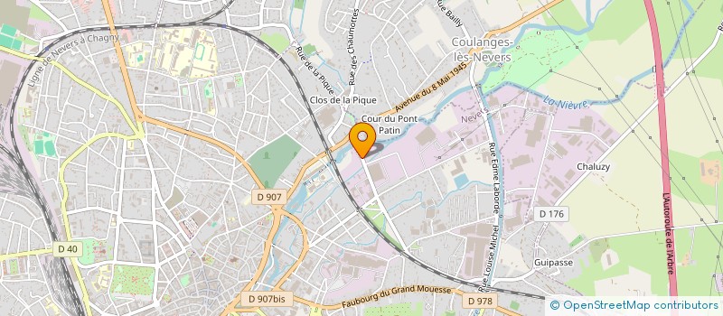 localisation de l'entreprise ESPACE AVENTURES à NEVERS