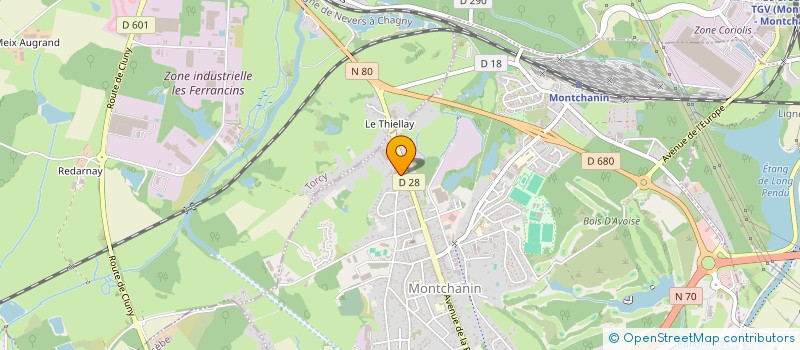 localisation de l'entreprise ESPACE AVRIL  MONTCHANIN