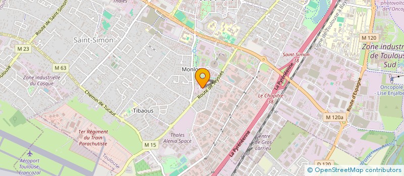 localisation de l'entreprise ESPACE B ET O  TOULOUSE