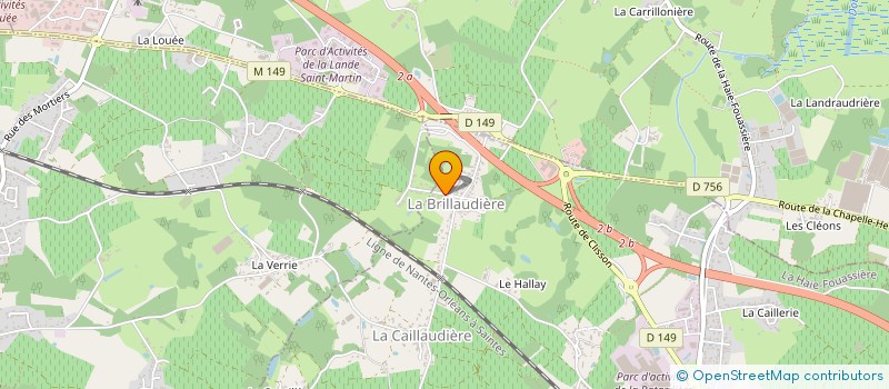 localisation de l'entreprise ESPACE BAIN RENOVATION à LA HAIE-FOUASSIERE