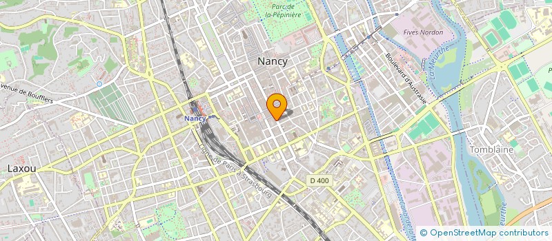 localisation de l'entreprise ESPACE BAINS SARL à NANCY