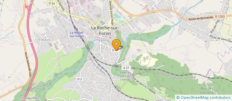 localisation de l'entreprise ESPACE BAT  LA ROCHE-SUR-FORON