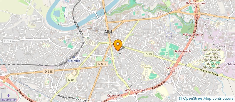 localisation de l'entreprise ESPACE BATI CONCEPT à ALBI