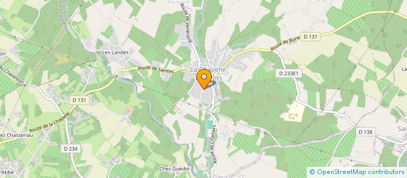 localisation de l'entreprise ESPACE BATIMENT  LA CHAPELLE-DES-POTS