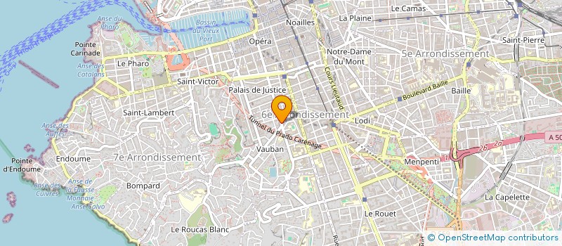 localisation de l'entreprise ESPACE BATISSEURS à MARSEILLE