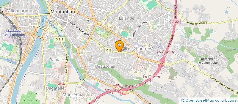 localisation de l'entreprise ESPACE BEAUSOLEIL  MONTAUBAN