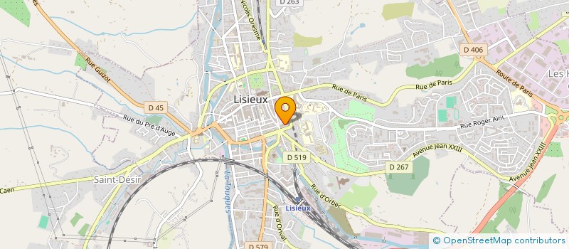 localisation de l'entreprise ESPACE BEAUTE à LISIEUX