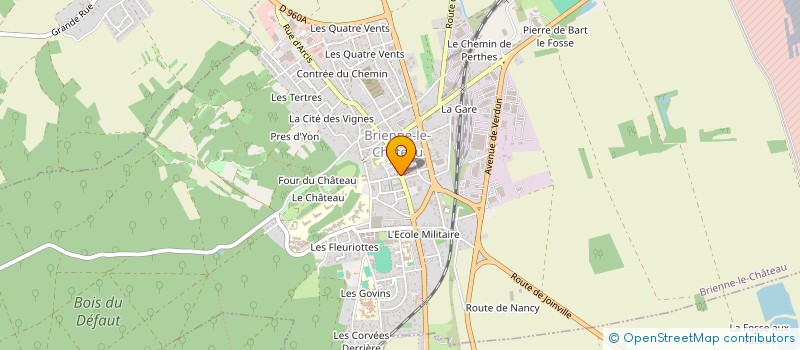 localisation de l'entreprise ESPACE BEAUTE à BRIENNE-LE-CHATEAU