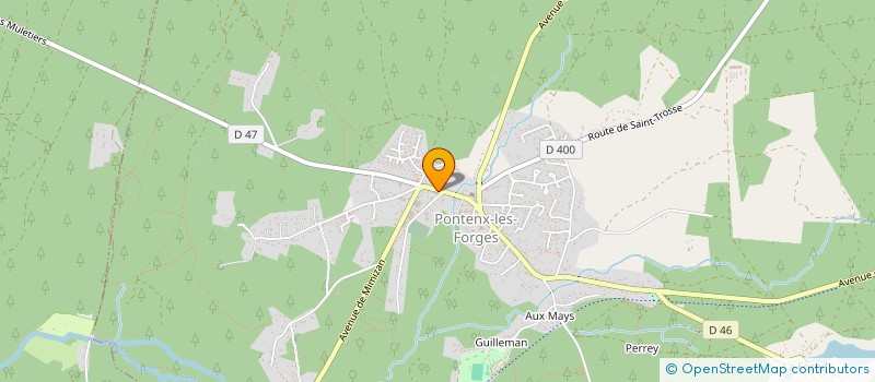 localisation de l'entreprise ESPACE BEAUTE  PONTENX-LES-FORGES