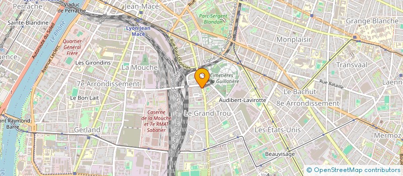 localisation de l'entreprise ESPACE BEAUTE CANDICE  LYON