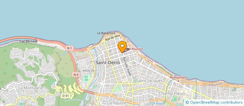 localisation de l'entreprise ESPACE BEAUTE COIFFURE à SAINT-DENIS