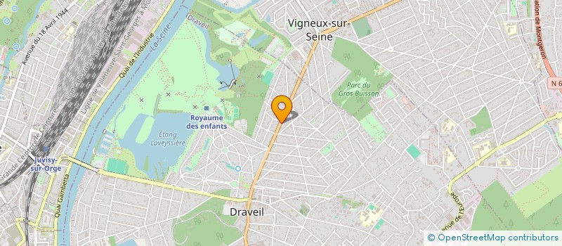 localisation de l'entreprise ESPACE BEAUTE PLUS à DRAVEIL