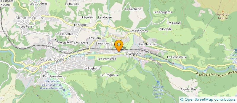 localisation de l'entreprise ESPACE BECART à LA BOURBOULE