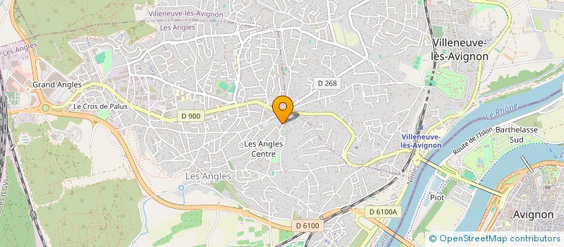 localisation de l'entreprise ESPACE BELLEVUE  LES ANGLES