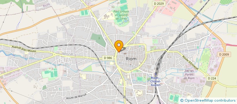 localisation de l'entreprise ESPACE BIEN ETRE  RIOM