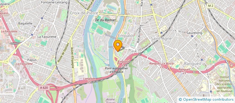 localisation de l'entreprise ESPACE BIEN ETRE AH à TOULOUSE